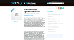 Desktop Screenshot of blog.topsolutions.pl