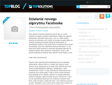 Tablet Screenshot of blog.topsolutions.pl